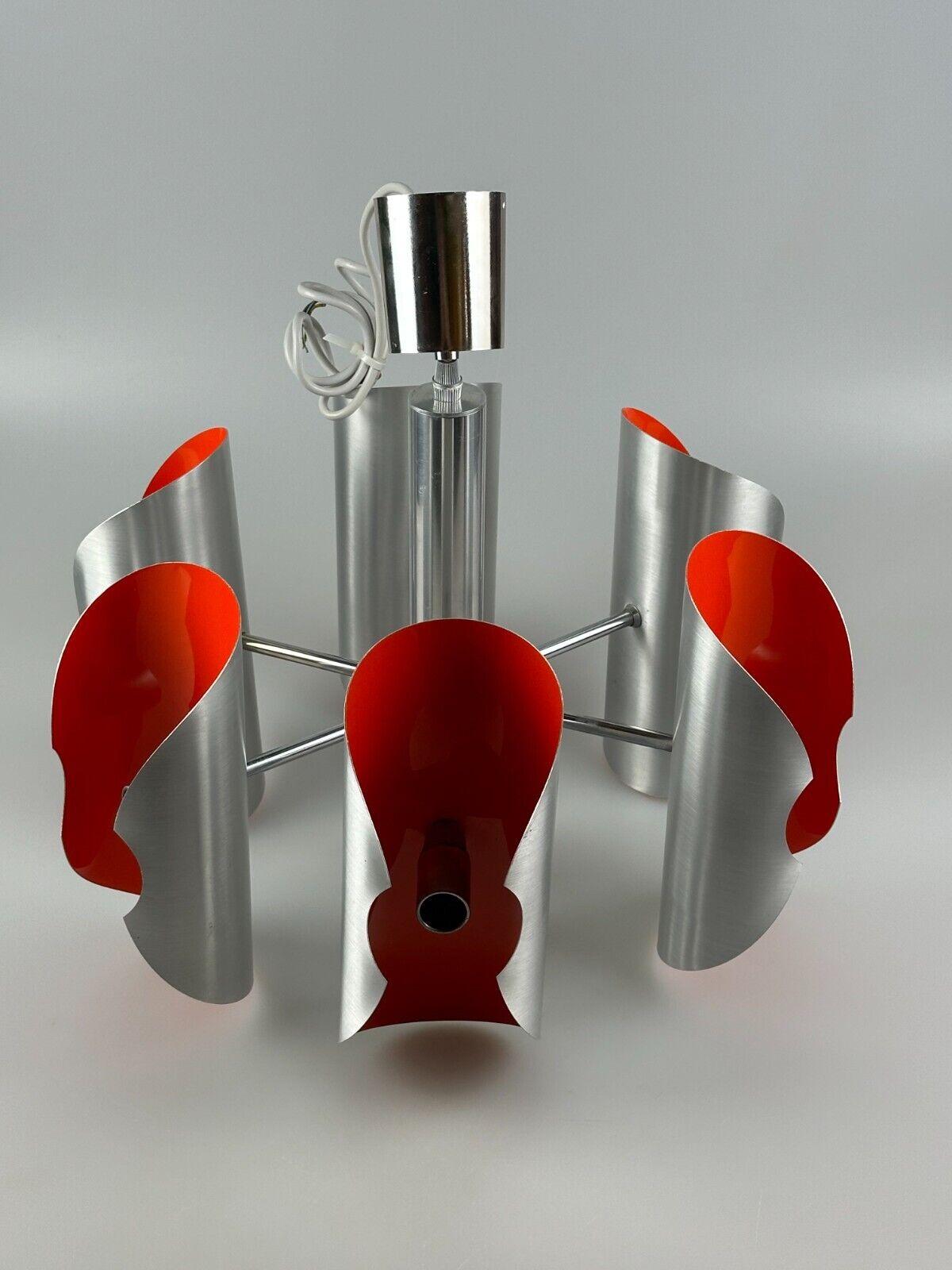 60s 70s 6-flame Sputnik chandelier metal chrome space age design For Sale 11