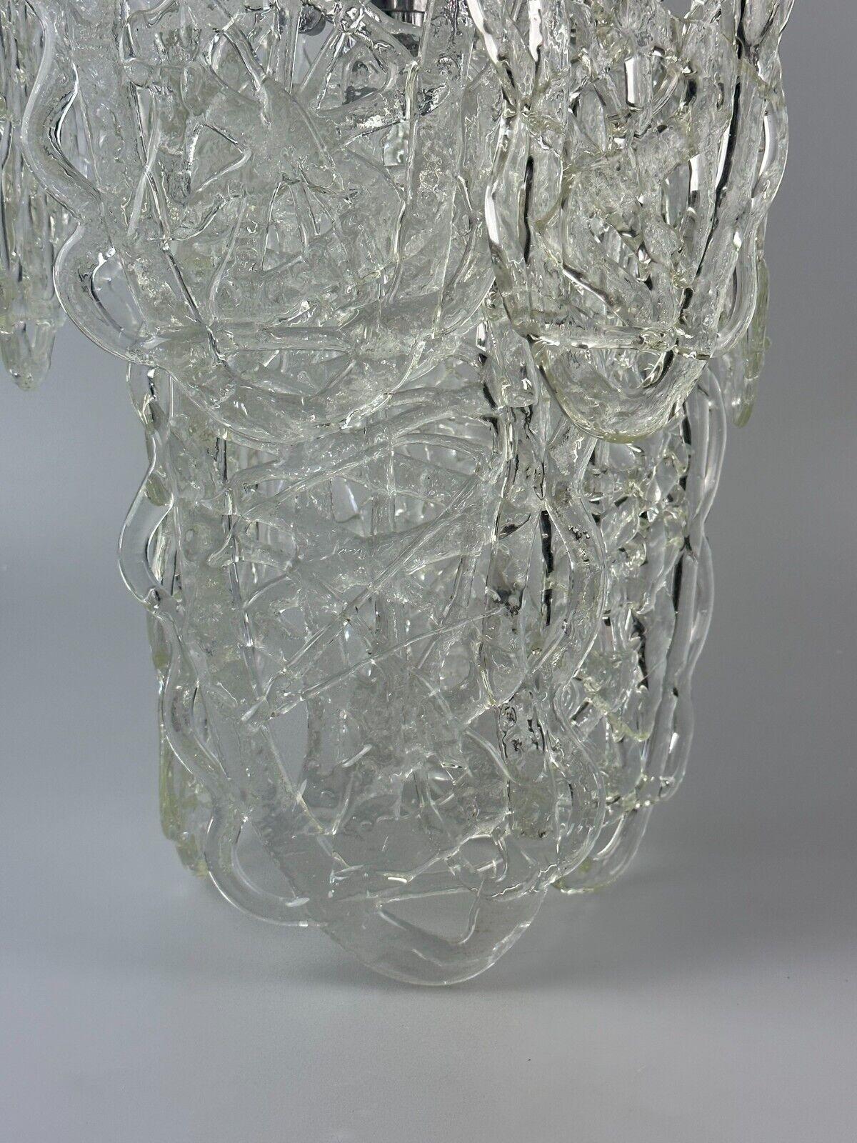 60s 70s AV Mazzega Chandelier “Ragnatela” Murano Glass Space Age For Sale 4