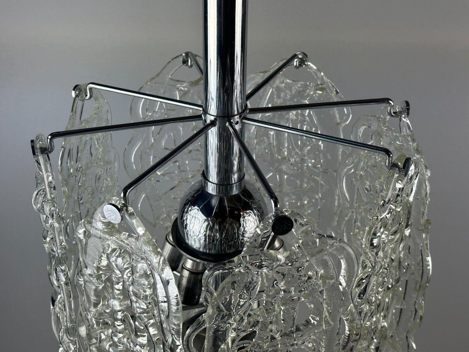 Lustre AV Mazzega Ragnatela Murano Glass Space Age des années 60 et 70 en vente 4