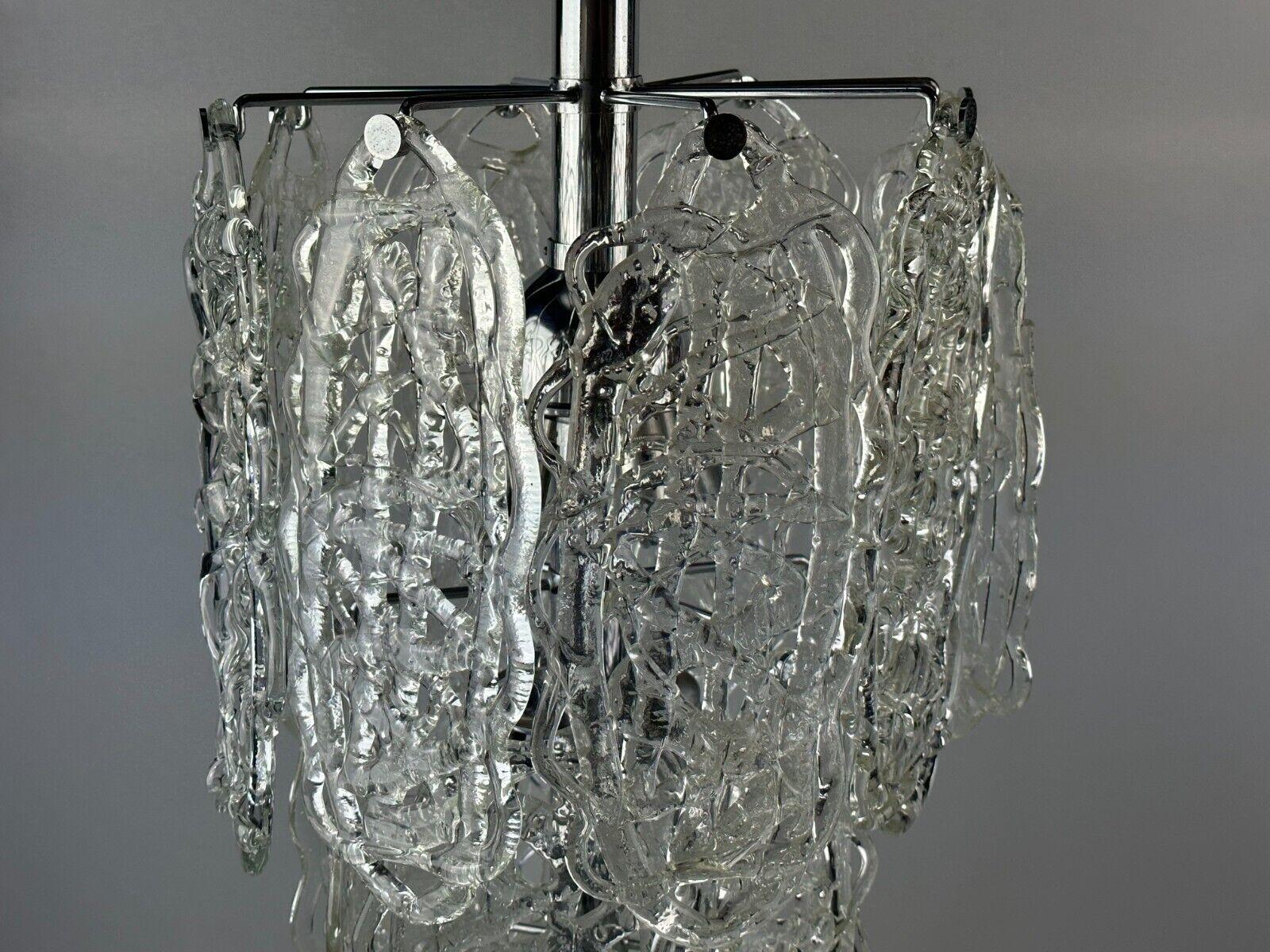 60s 70s AV Mazzega Chandelier “Ragnatela” Murano Glass Space Age For Sale 6