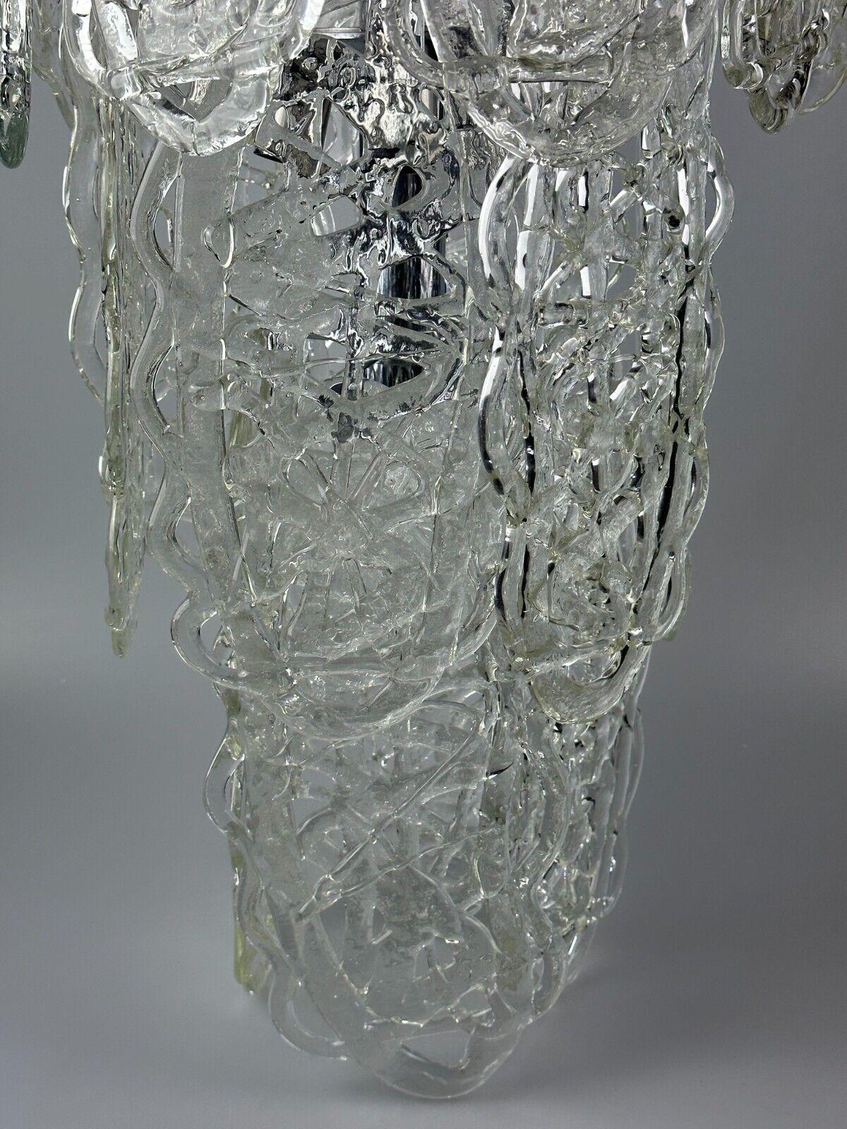 Lustre AV Mazzega Ragnatela Murano Glass Space Age des années 60 et 70 en vente 6