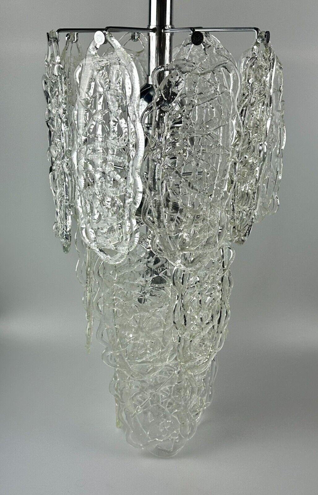 60s 70s AV Mazzega Chandelier “Ragnatela” Murano Glass Space Age For Sale 9