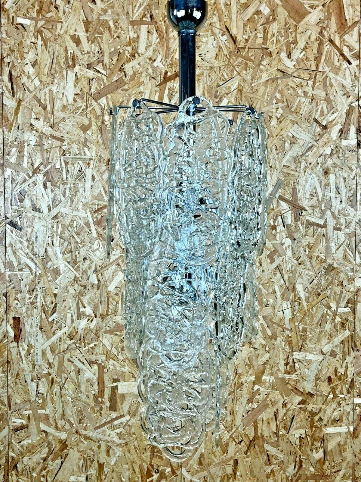 60s 70s chandelier AV Mazzega chandelier “Ragnatela” Murano glass Space Age

Object: chandelier

Manufacturer: AV Mazzega

Condition: good - vintage

Age: around 1960-1970

Dimensions:

Diameter = 40cm
Hanging height = 115cm

Other