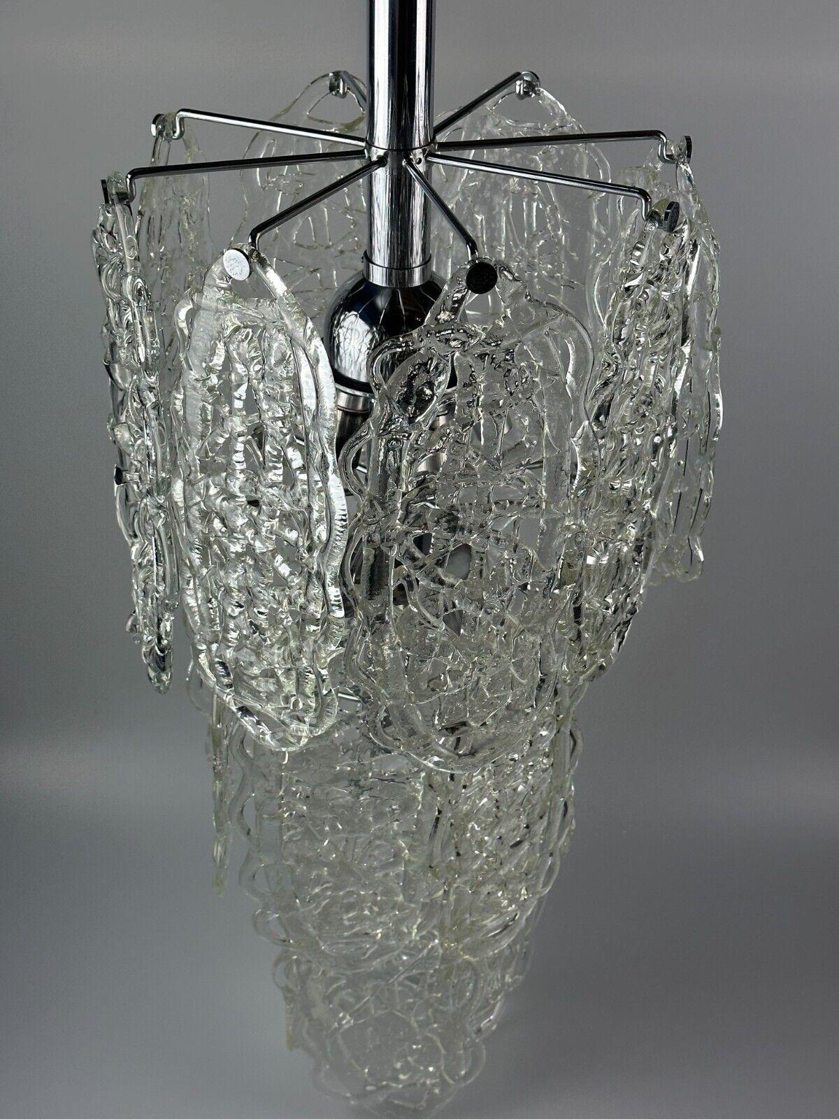60s 70s AV Mazzega Chandelier “Ragnatela” Murano Glass Space Age For Sale 1
