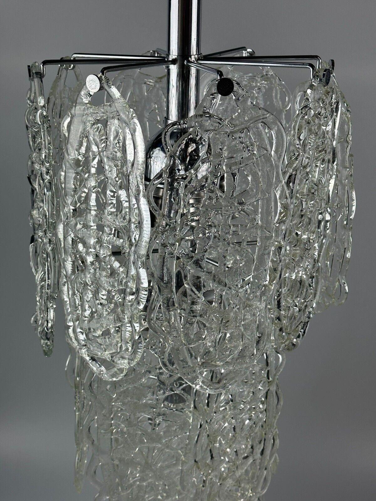 60s 70s AV Mazzega Chandelier “Ragnatela” Murano Glass Space Age For Sale 2