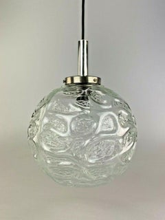 60s 70s Ball Lamp Hanging Lamp Glass Ceiling Lamp Space Age Design