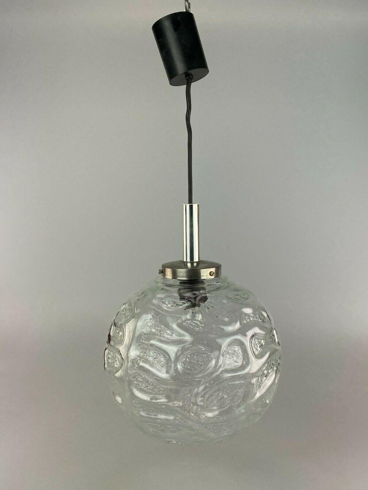 60s 70s Ball Lamp Hanging Lamp Glass Ceiling Lamp Space Age Design For Sale 1