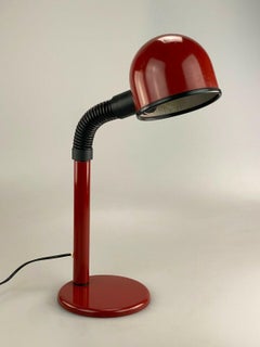 60s 70s Ball Lamp Lamp Light Red Table Lamp Space Age Design 60s 70s