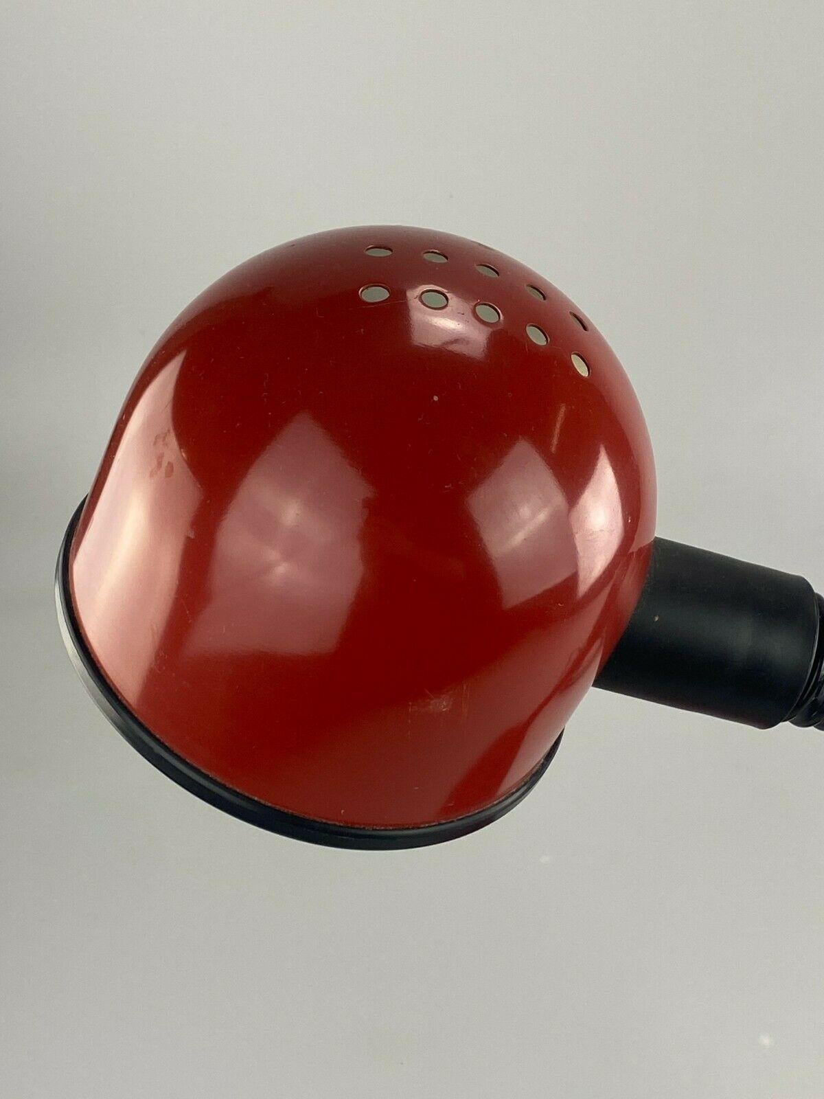 Lampe boule rouge claire lampe de bureau design ère spatiale, années 60s 70 en vente 1