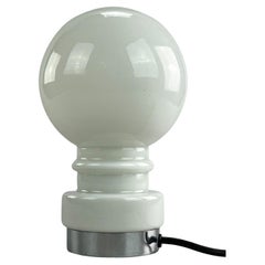 60s 70s Ball Lamp Lamp Light Table Lamp Space Age Design Glass Chrome