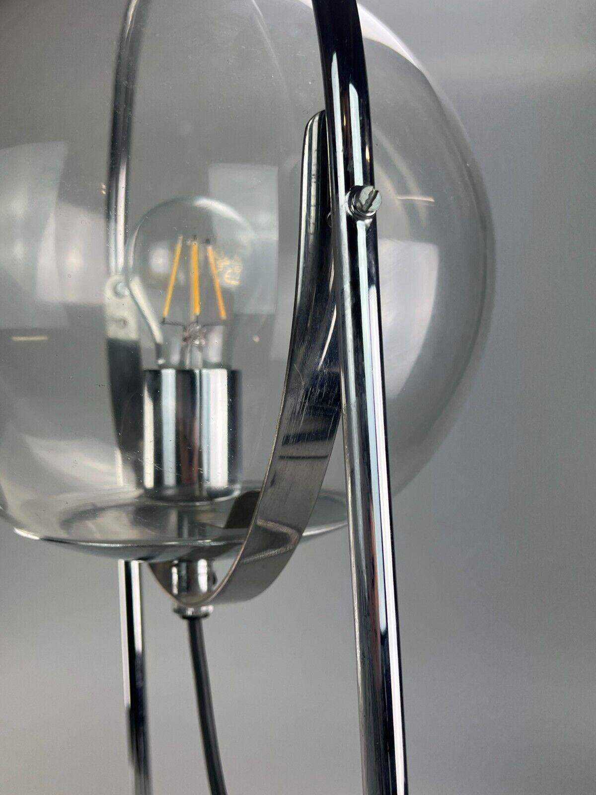 Lampe de table, lampe à boule, design ère spatiale, verre et métal, années 60/70 en vente 9