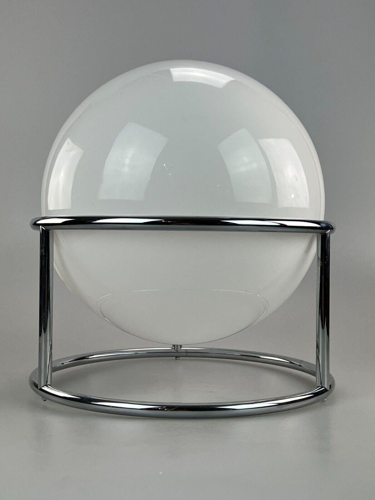 German 60s 70s Ball Lamp Lamp Light Table Lamp Space Age Design Glass Metal