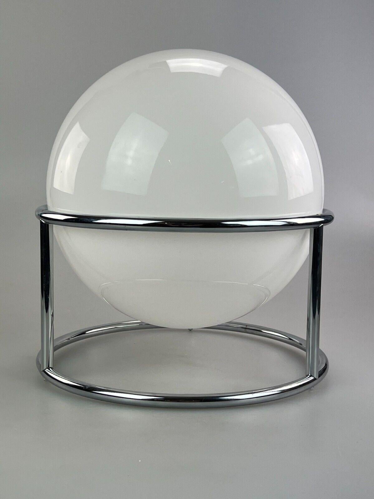 60s 70s Ball Lamp Lamp Light Table Lamp Space Age Design Glass Metal 1