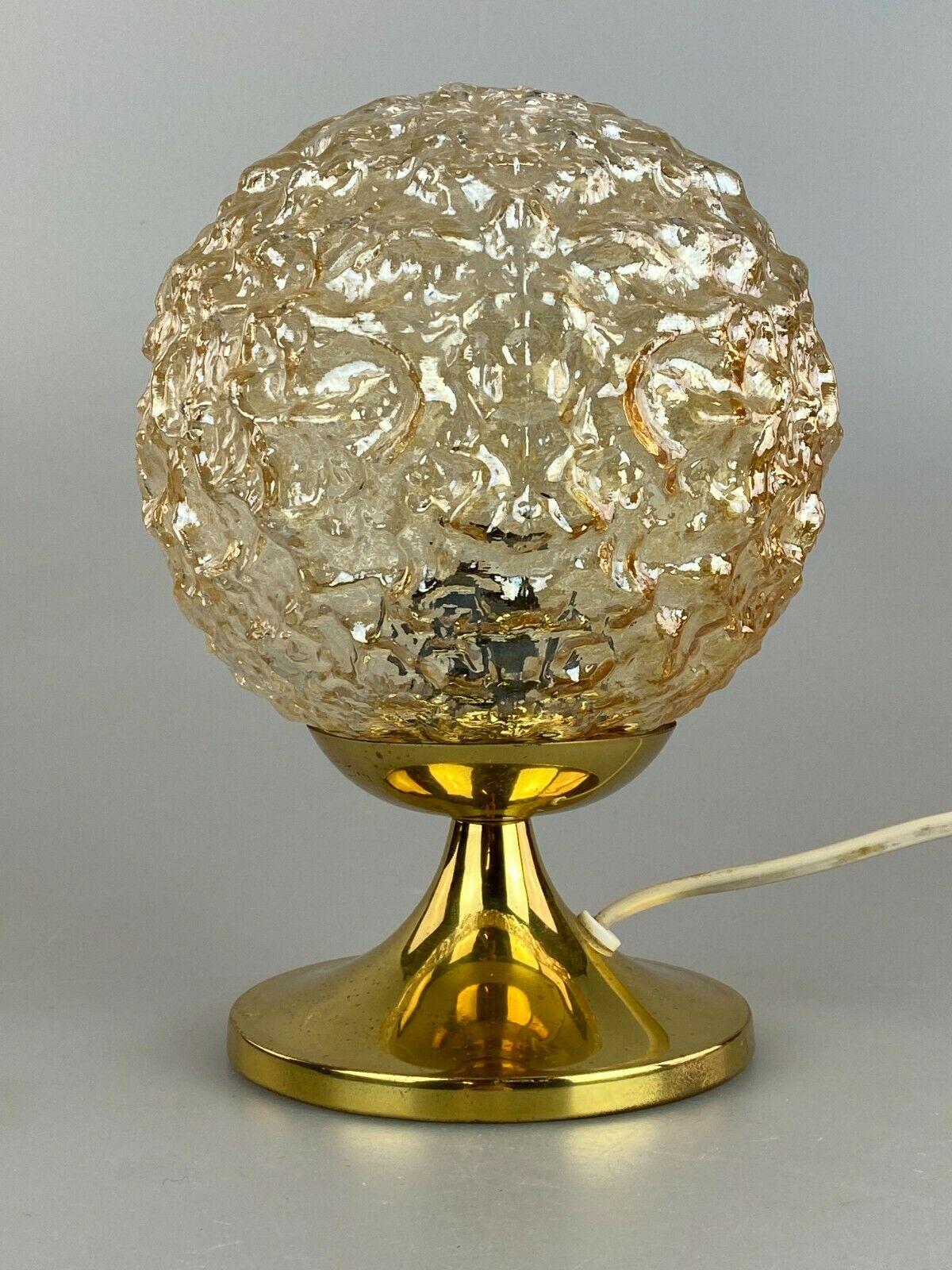 Brass 60s 70s Ball Lamp Light Table Lamp Bedside Lamp Space Age Design