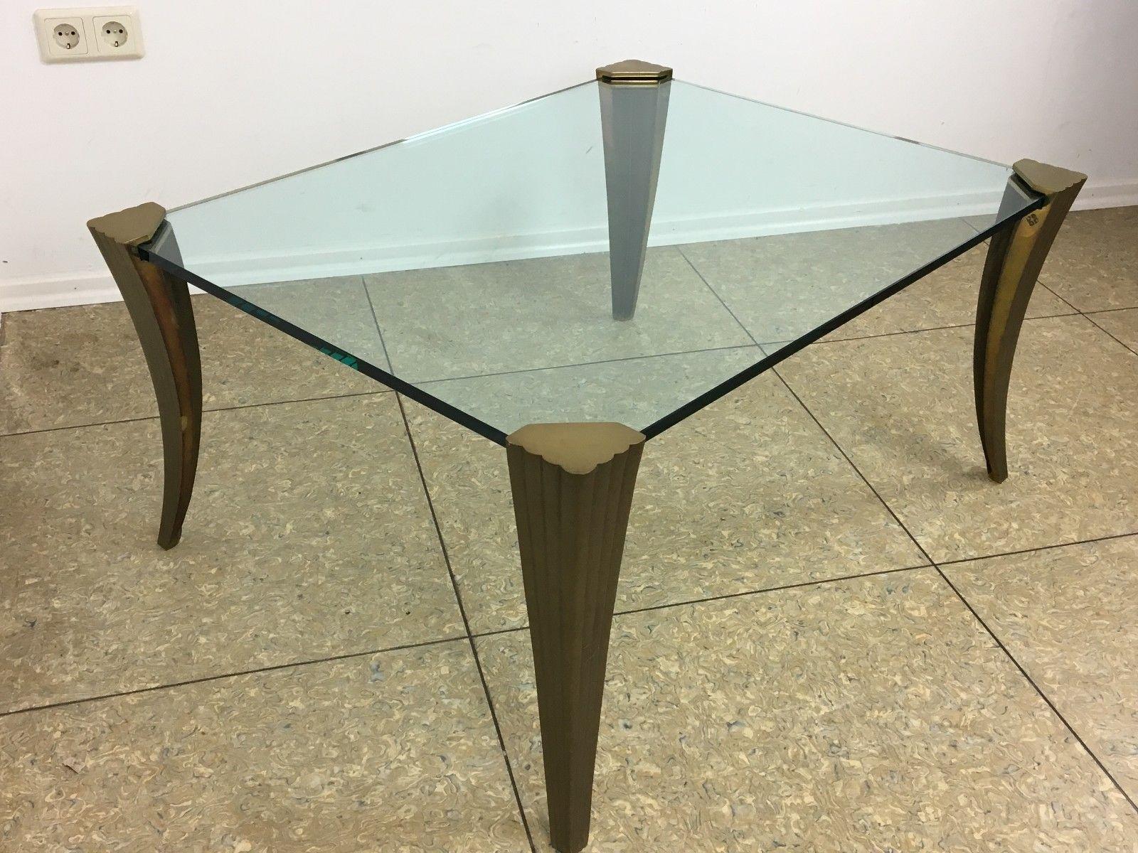 60s 70s Brutalista Mesa de Centro de Bronce Diseño de la Era Espacial en Bueno estado para la venta en Neuenkirchen, NI