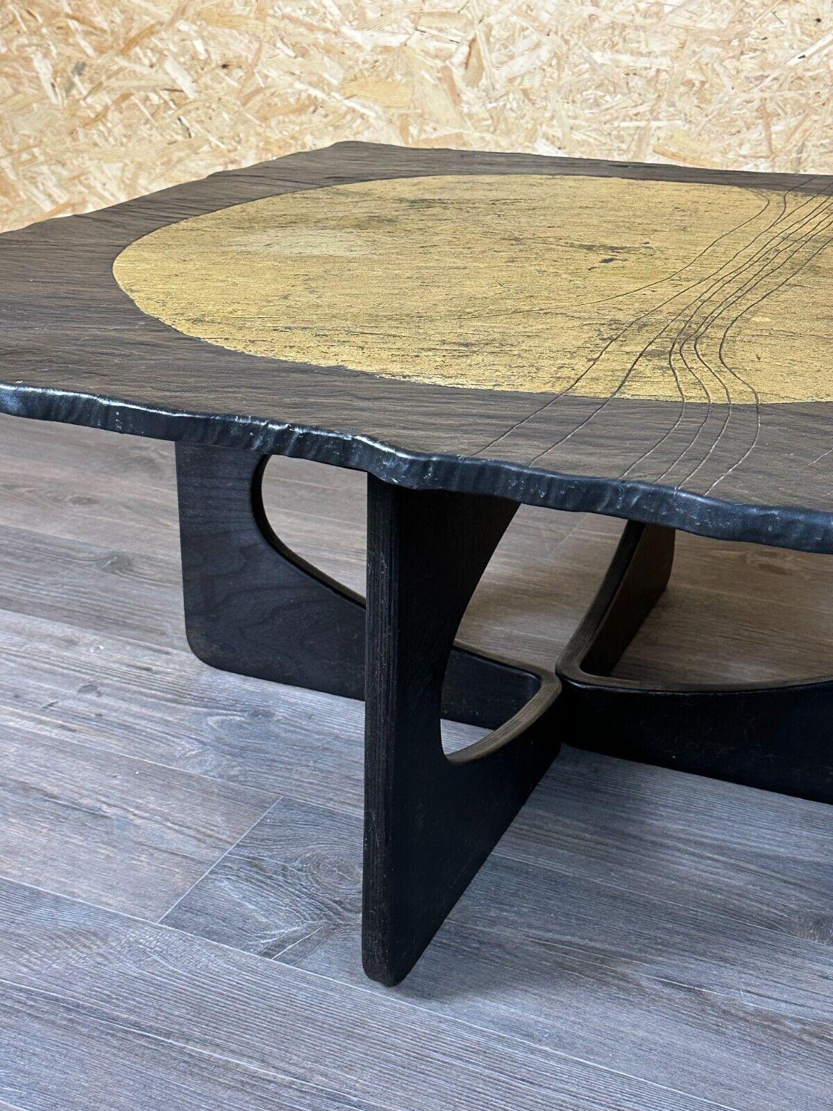 60s 70s Brutalist Coffee Table Side Table Slate Top Design For Sale 10