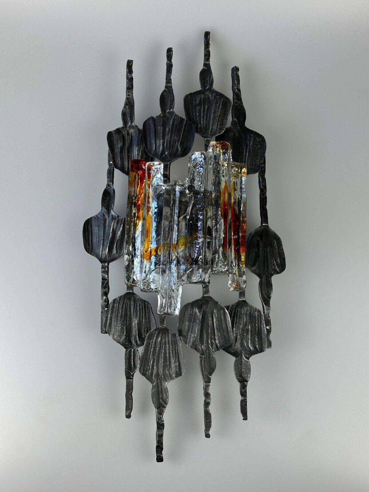 German 60s 70s Brutalist Wall Lamp Tom Ahlström & Hans Ehrlich Wall Sconce For Sale
