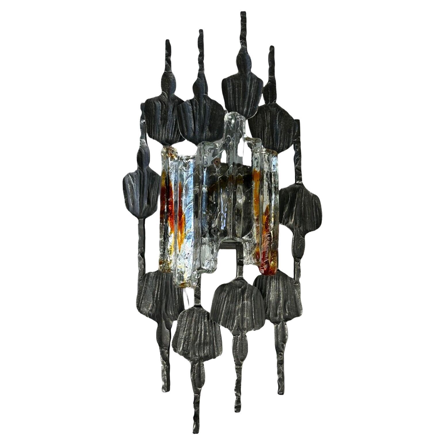 60s 70s Brutalist Wall Lamp Tom Ahlström & Hans Ehrlich Wall Sconce
