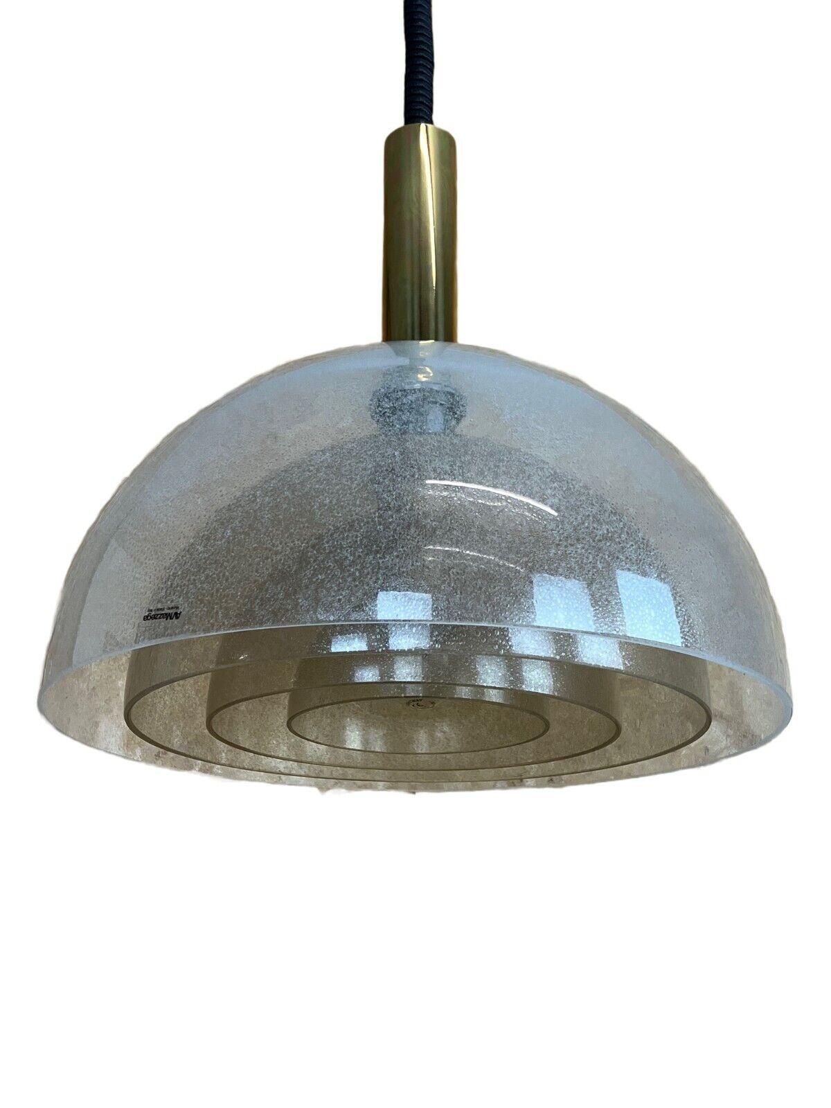 60s 70s Carlo Nason for Mazzega Puegoso glass chandelier lamp Design 1960s

Object: ceiling lamp

Manufacturer: Mazzega

Condition: good

Age: around 1960-1970

Dimensions:

Diameter = 46.5cm
Height = 46cm

Other notes:

E27