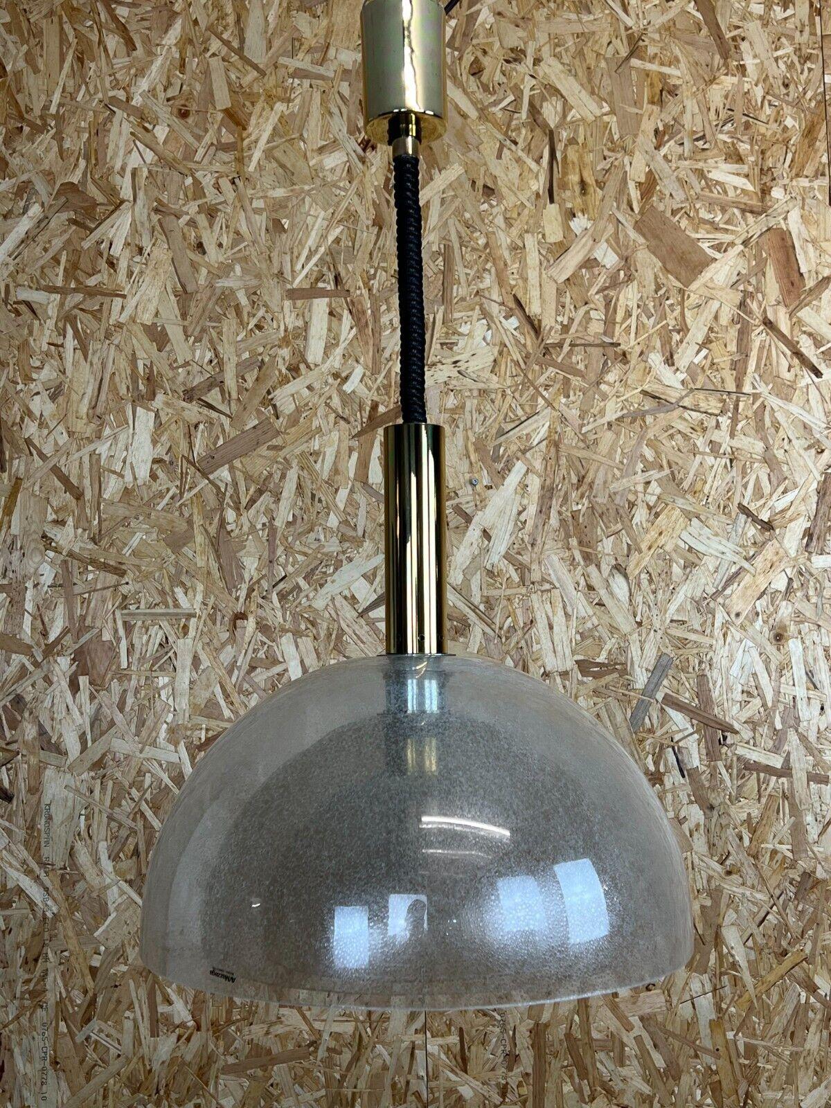 Late 20th Century 60s 70s Carlo Nason for Mazzega Puegoso Glass Chandelier Lamp Design 1960s For Sale