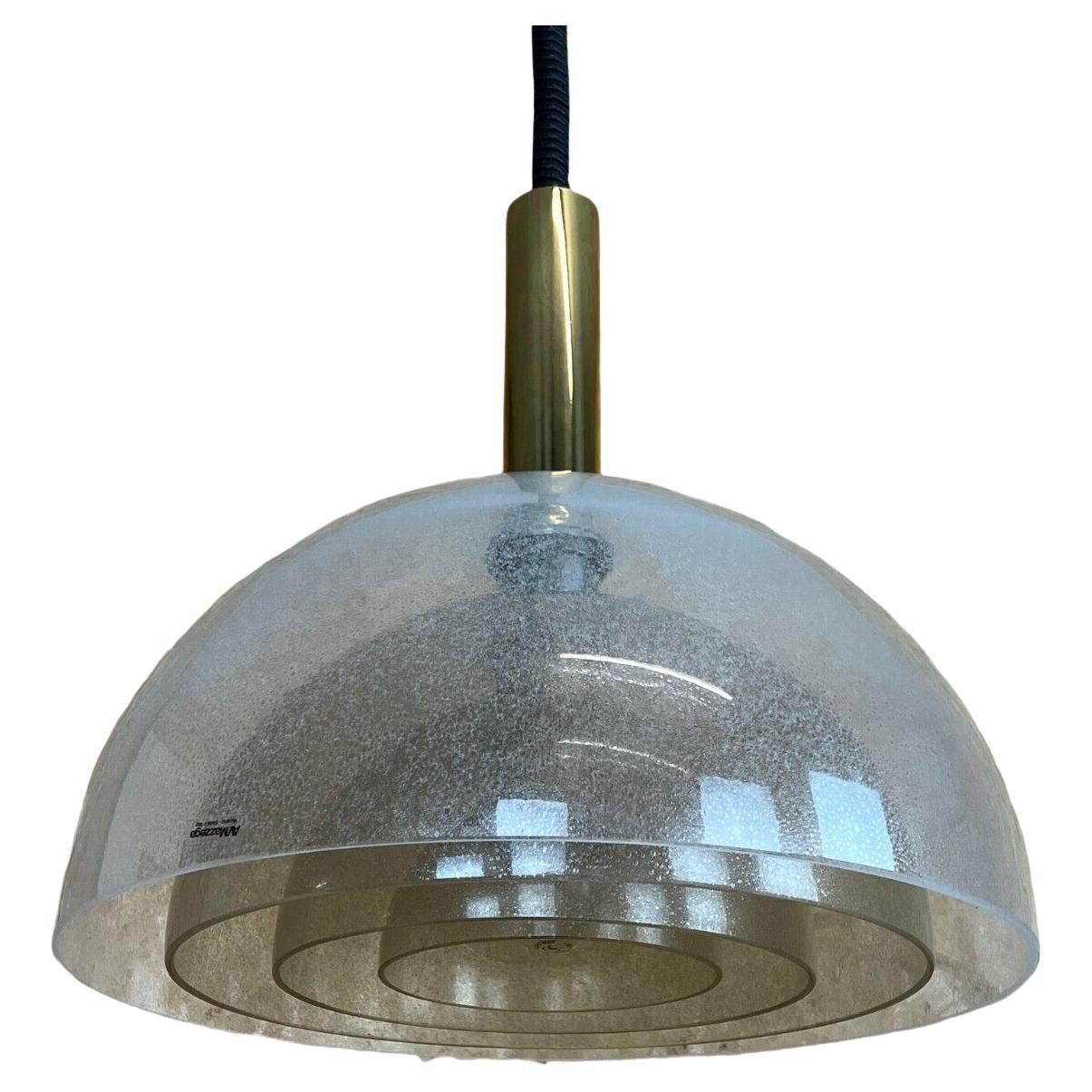 60s 70s Carlo Nason for Mazzega Puegoso Glass Chandelier Lamp Design 1960s en vente