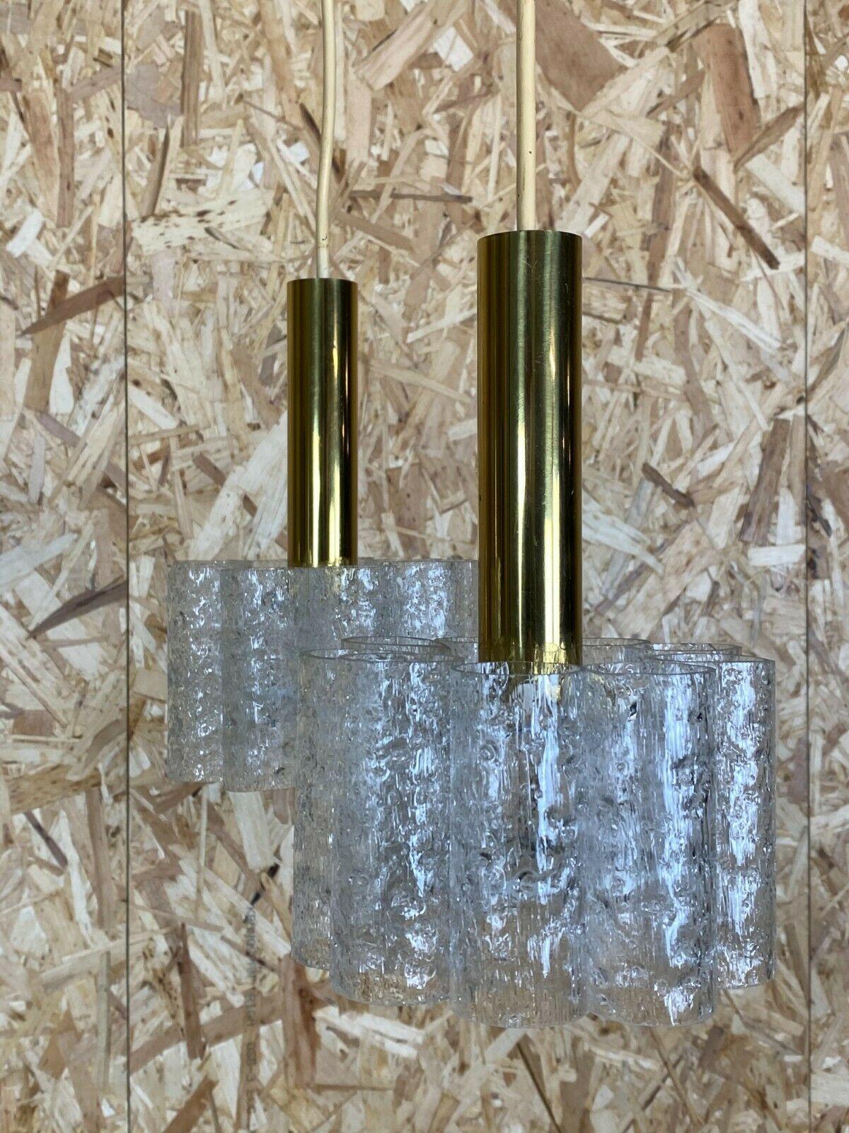 60s 70s Cascade Lamp Doria Lamp Brass & Glass Space Age Design For Sale 1