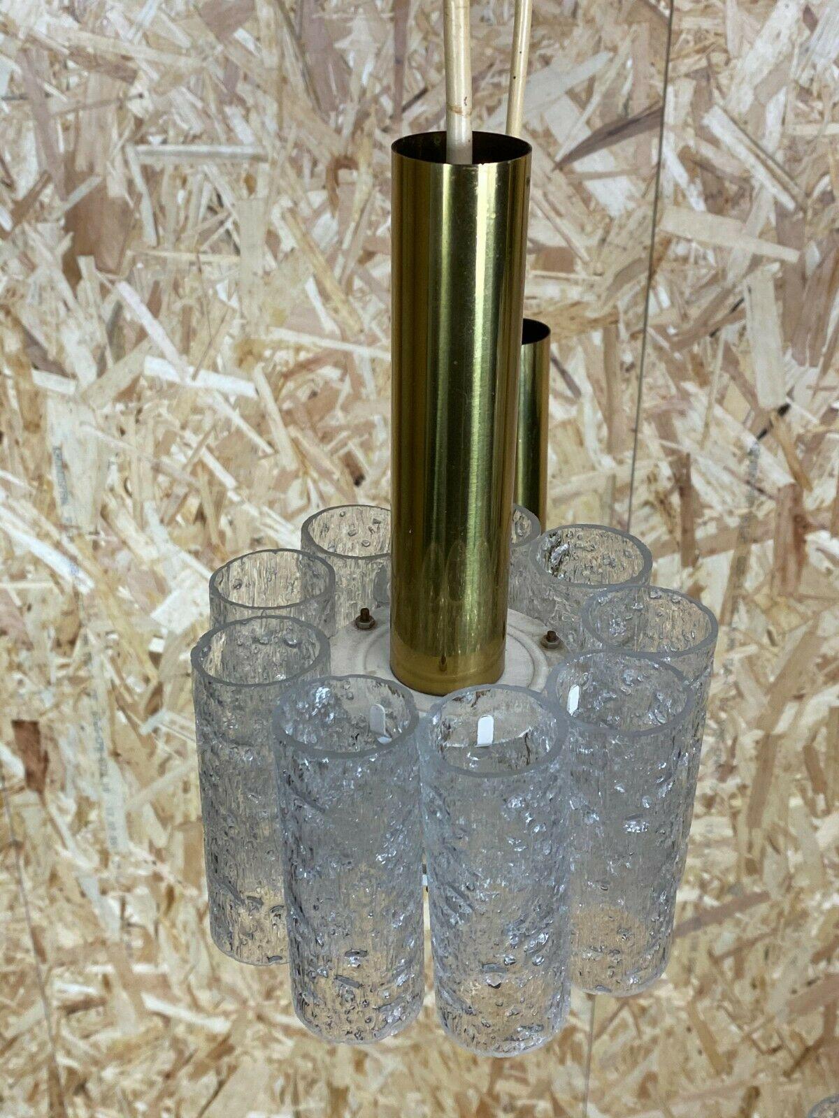 60s 70s Cascade Lamp Doria Lamp Brass & Glass Space Age Design For Sale 2