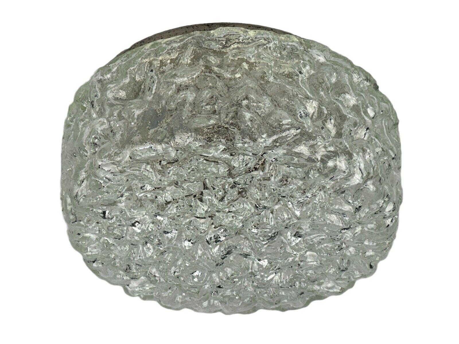 60s 70s ceiling lamp Glashütte Limburg Germany Plafoniere glass & metal

Object: wall lamp

Manufacturer: Glashütte Limburg

Condition: good

Age: around 1960-1970

Dimensions:

Diameter = 20cm
Height = 10cm

Material: glass, metal

Other