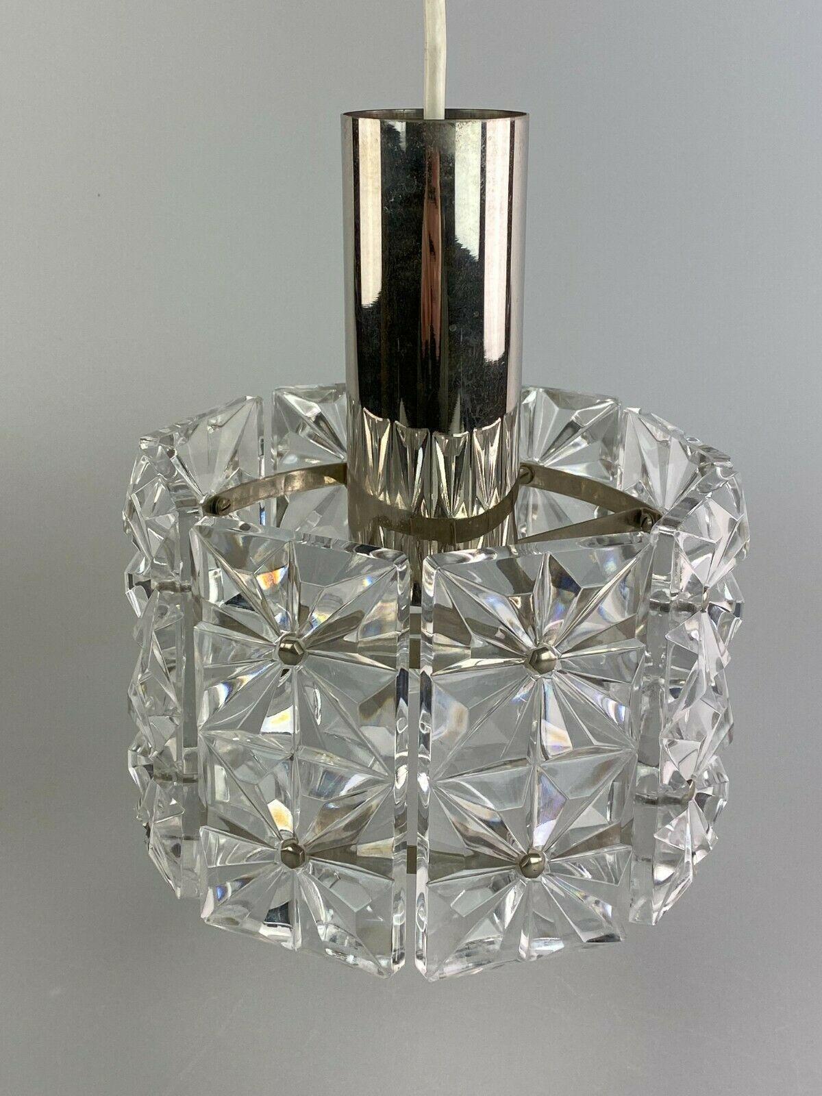 European 60s 70s Ceiling Lamp Glass Lamp Light Kinkeldey Space Age For Sale