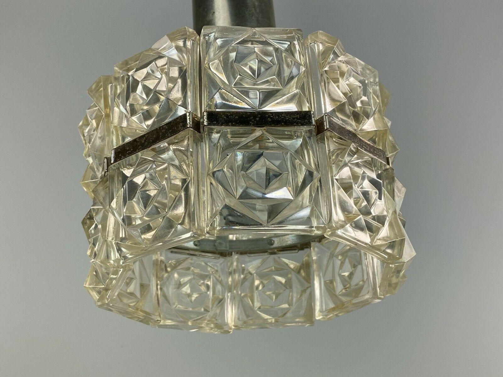 60s 70s Ceiling Lamp Glass Lamp Light Sölken Leuchten Space Age 60s 70s For Sale 1