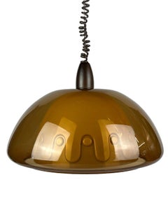 60er 70er Jahre Deckenlampe Hängelampe Acryl Kunststoff Metall Space Age Design