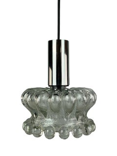 60s 70s Ceiling Lamp Hanging Lamp Glass Bubble Mid Century Space Age Design