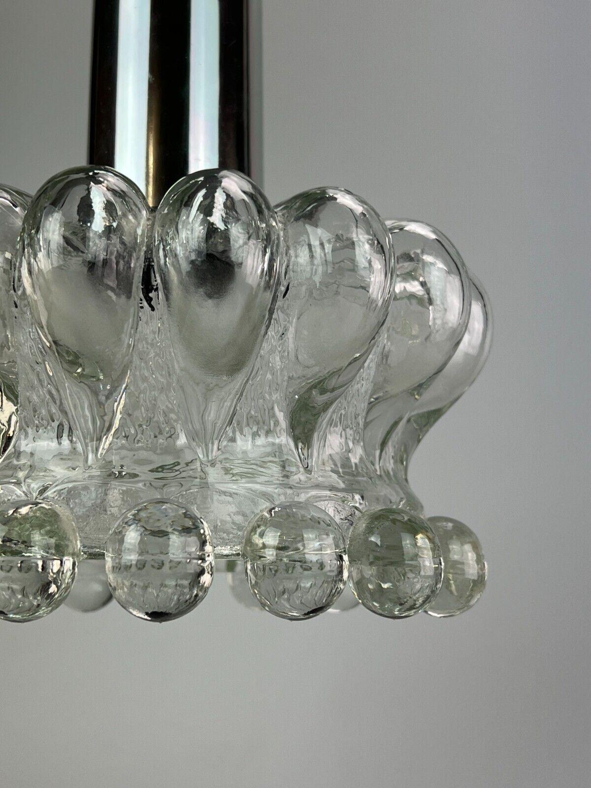 60s 70s Ceiling Lamp Hanging Lamp Glass Bubble Mid Century Space Age Design For Sale 3
