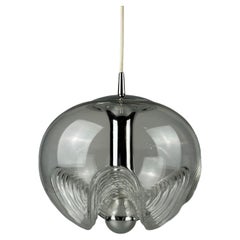 60s 70s ceiling lamp hanging lamp Peill & Putzler "Wave" Koch & Lowy Design