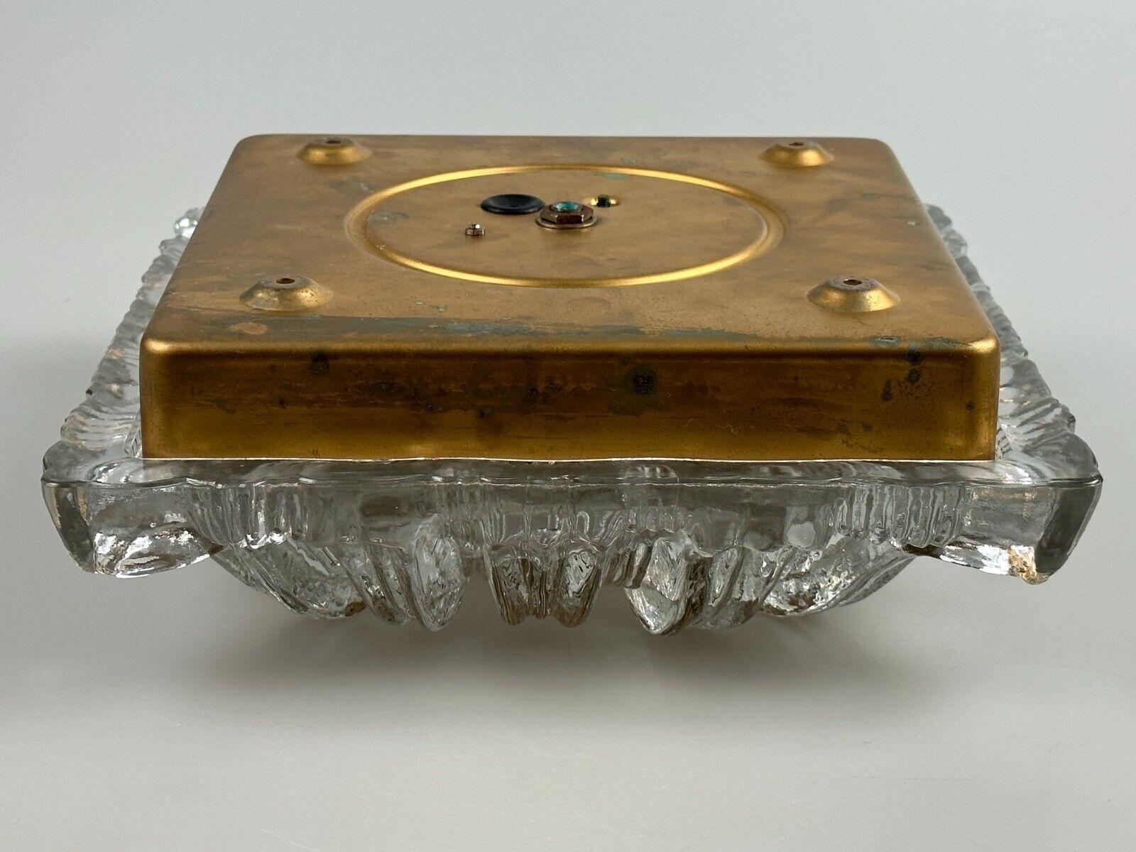 Plafonnier ou applique allemande en verre glacé de l'ère spatiale des années 60 et 70 en vente 9