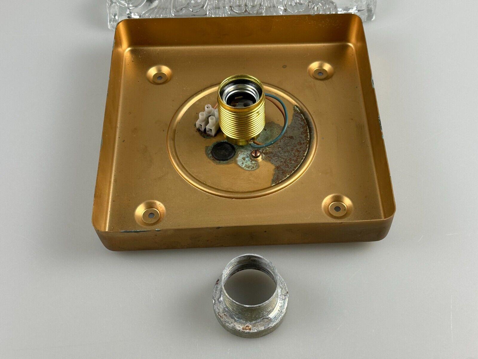 Plafonnier ou applique allemande en verre glacé de l'ère spatiale des années 60 et 70 en vente 12