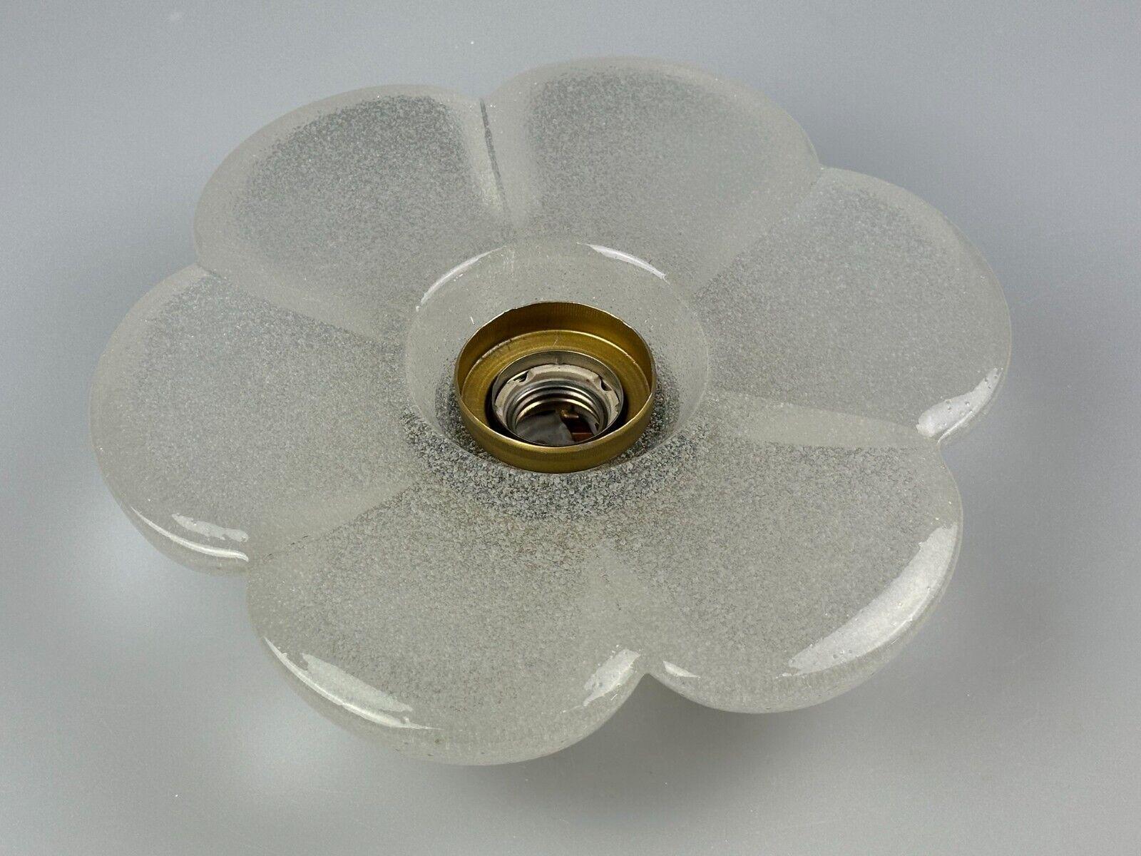 Mid-20th Century 60s 70s ceiling lamp or wall lamp Germany Ice Glass Space Age Design