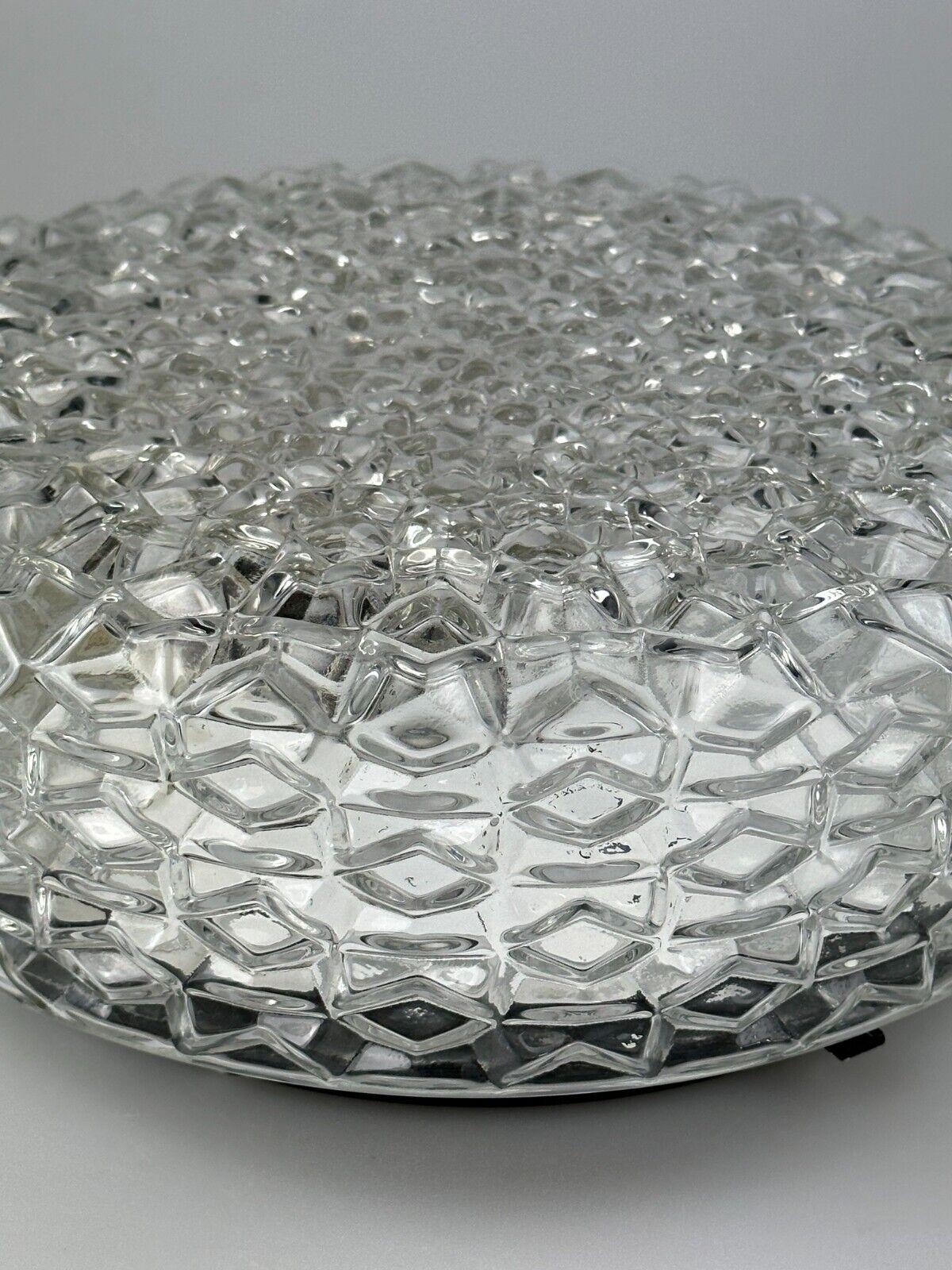 60s 70s ceiling lamp or wall lamp made of glass & metal space age design 2