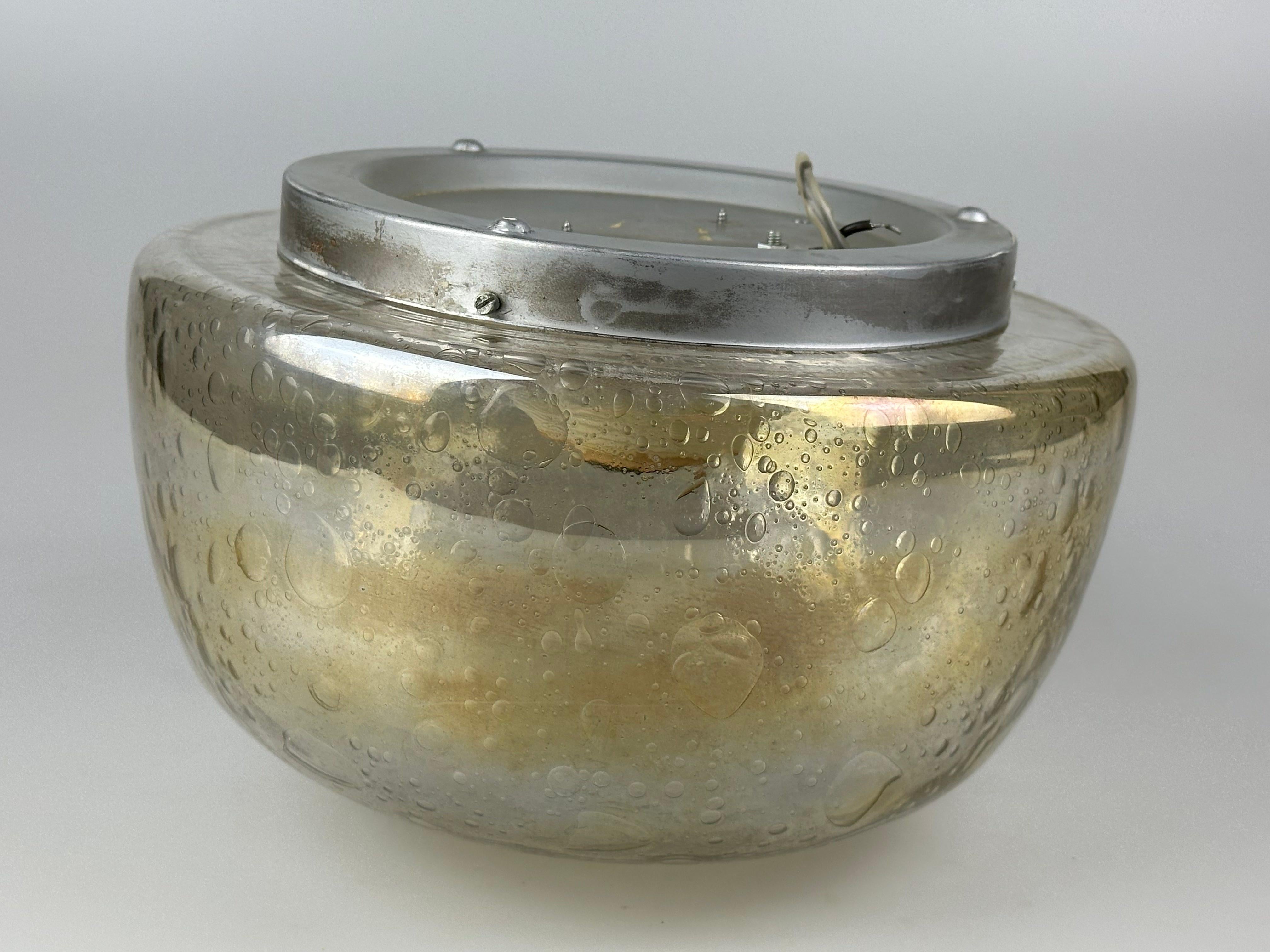 60s 70s plafón Plafoniere Flush Mount Böhmer Leuchten Alemania Vidrio en venta 4