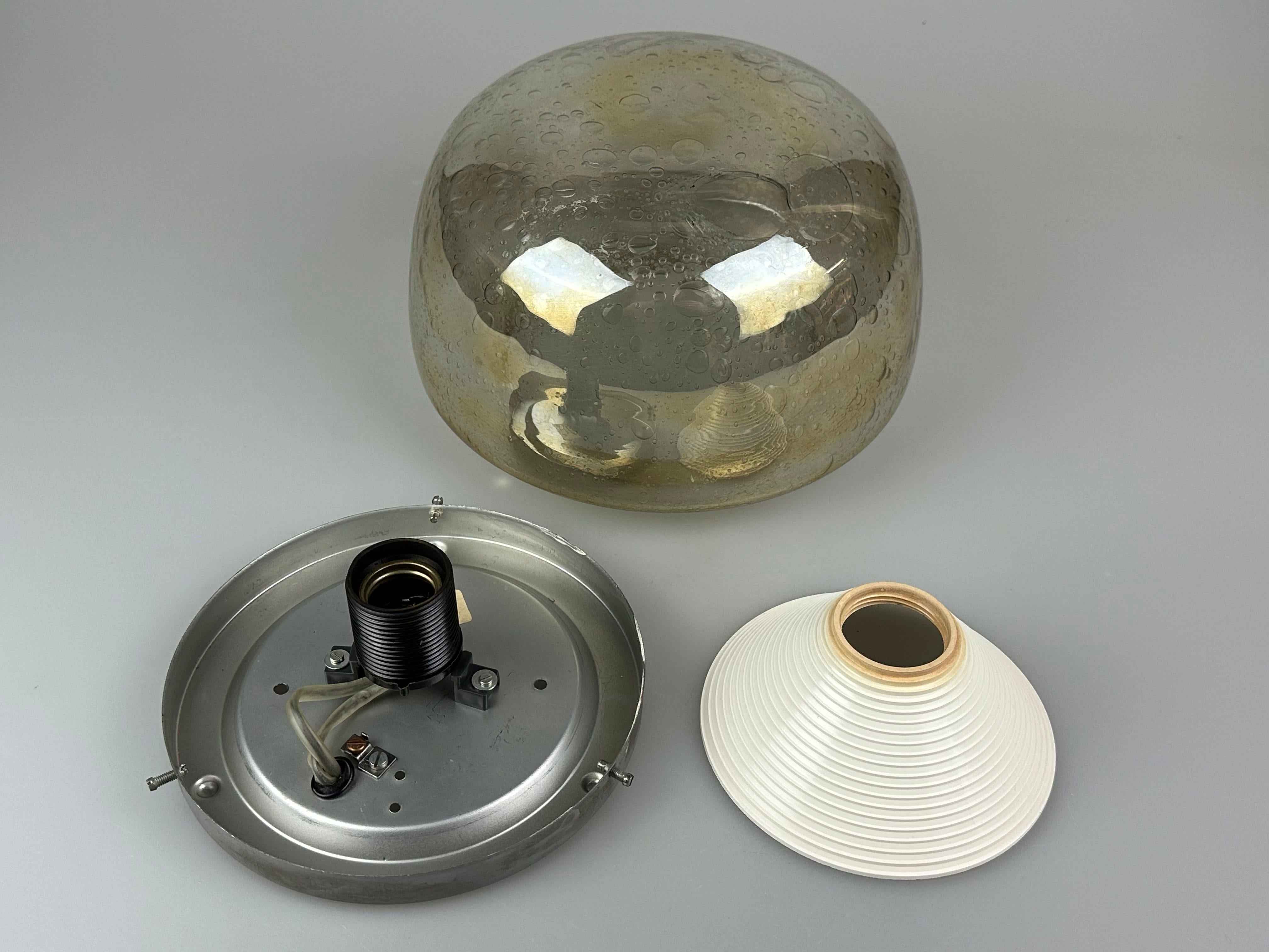 60s 70s plafón Plafoniere Flush Mount Böhmer Leuchten Alemania Vidrio en venta 6