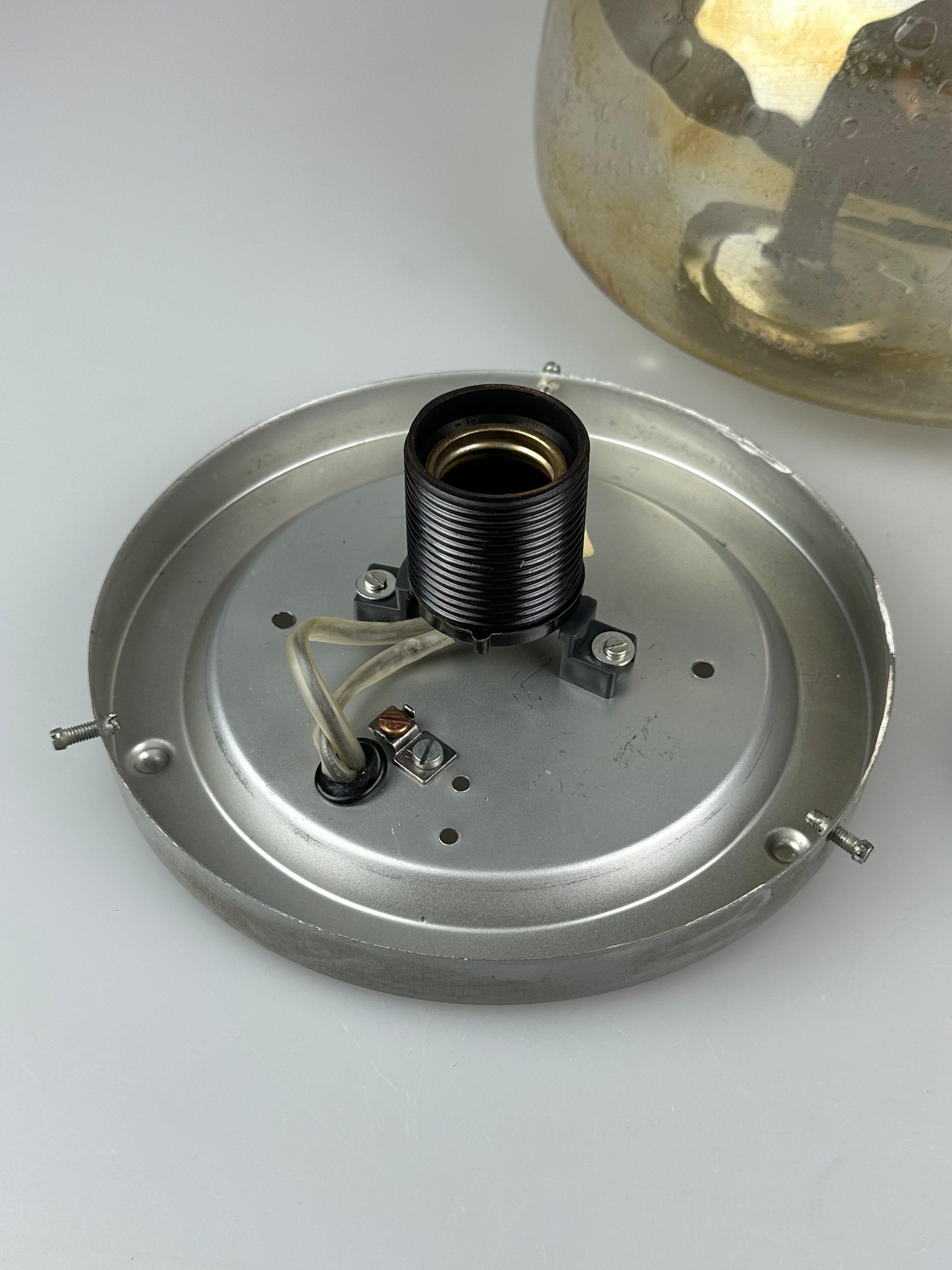 60s 70s plafón Plafoniere Flush Mount Böhmer Leuchten Alemania Vidrio en venta 9