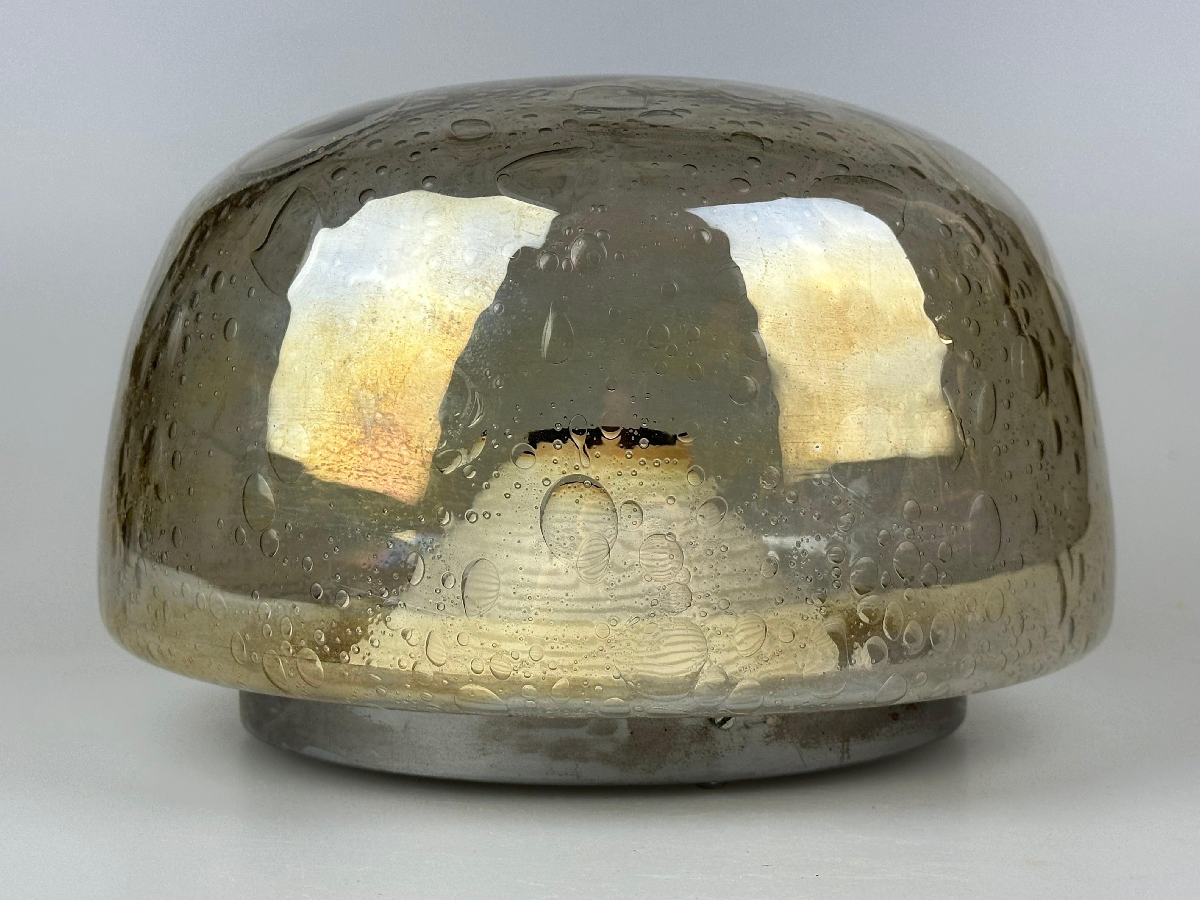60s 70s plafón Plafoniere Flush Mount Böhmer Leuchten Alemania Vidrio Alemán en venta