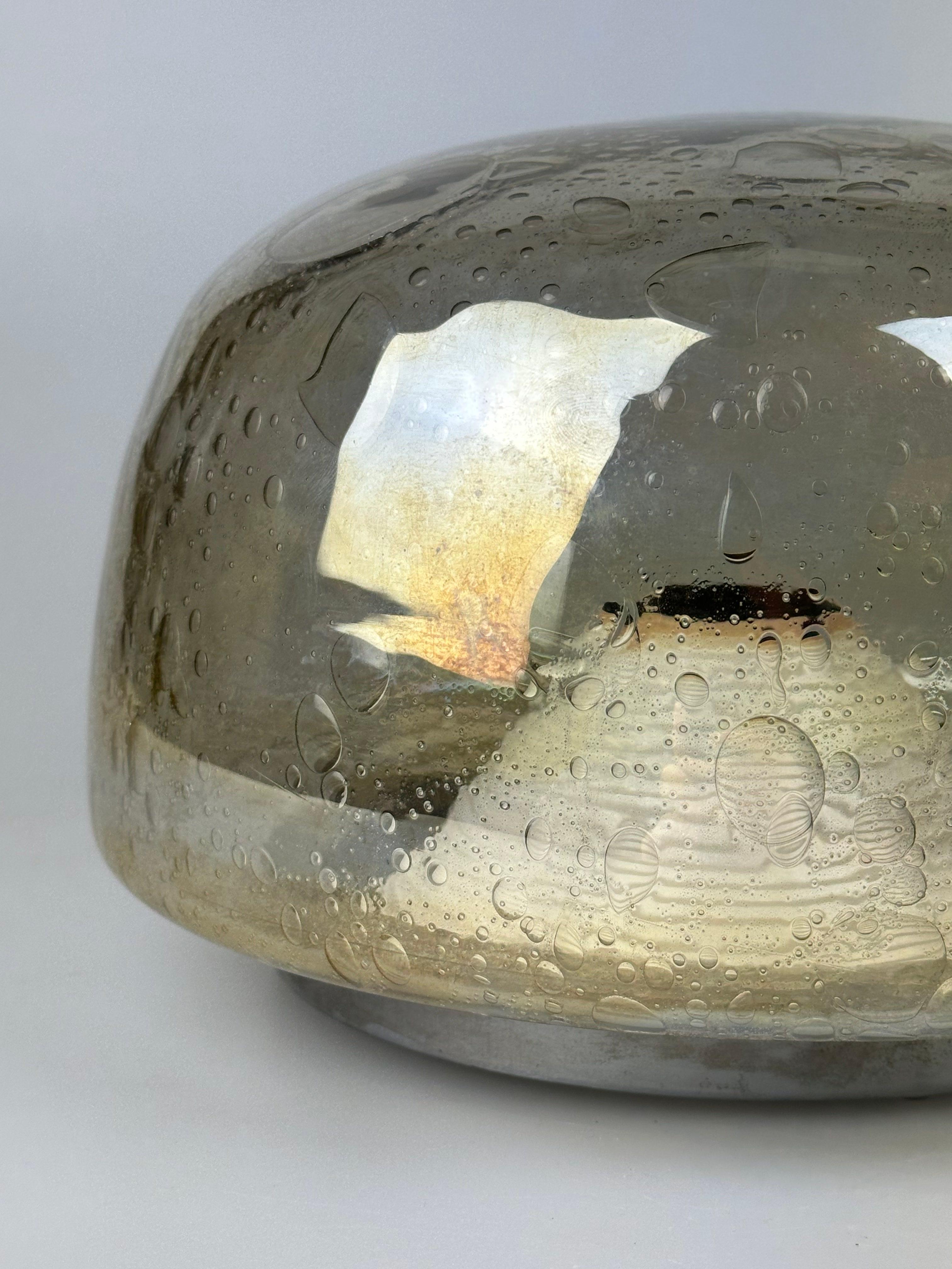 60s 70s plafón Plafoniere Flush Mount Böhmer Leuchten Alemania Vidrio en Bueno estado para la venta en Neuenkirchen, NI