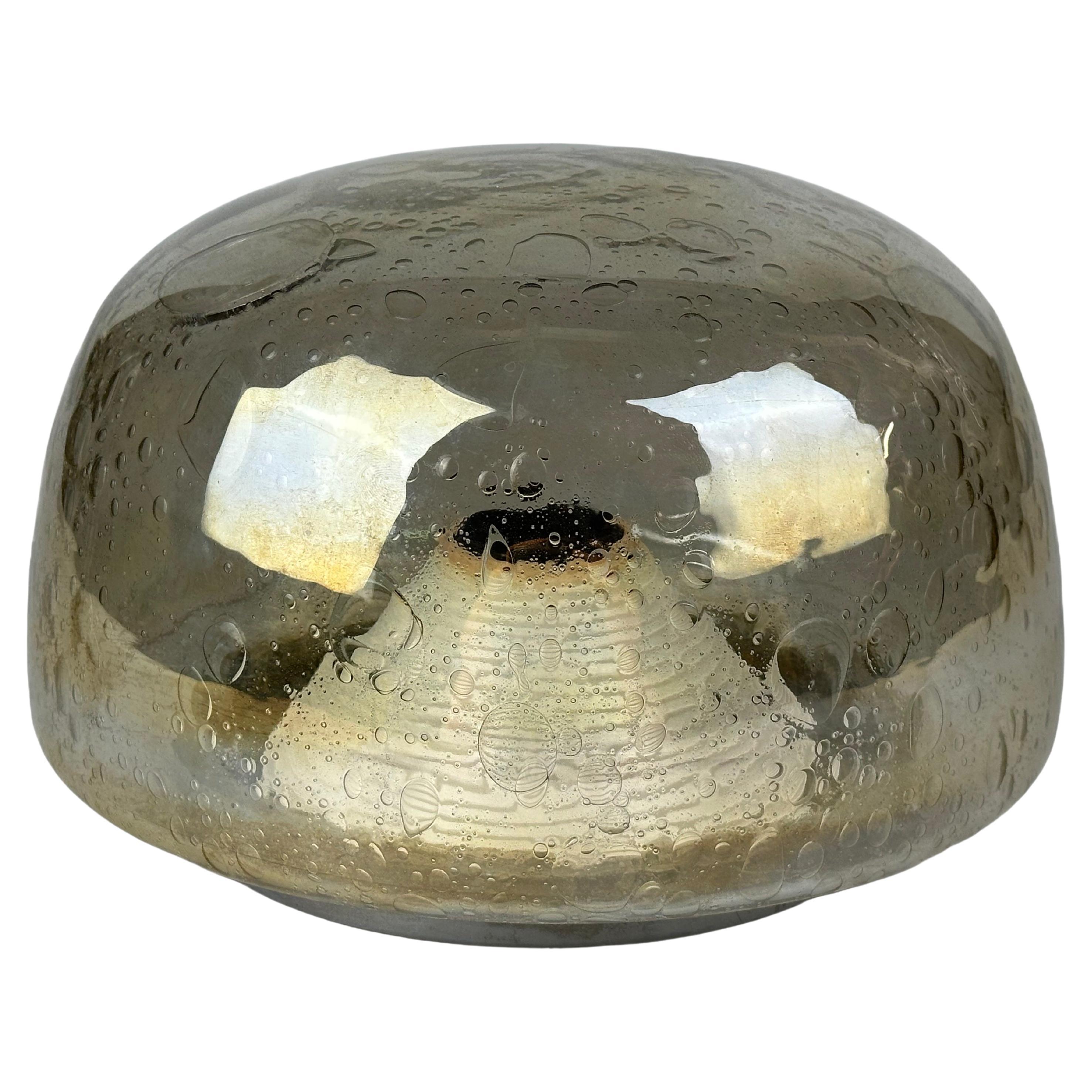 60s 70s ceiling lamp Plafoniere Flush Mount Böhmer Leuchten Germany Glass