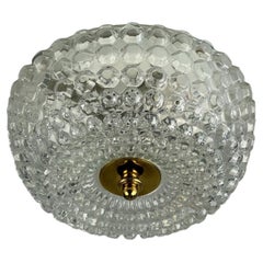 60s 70s ceiling lamp Plafoniere Glashütte Limburg Germany Space Age glass