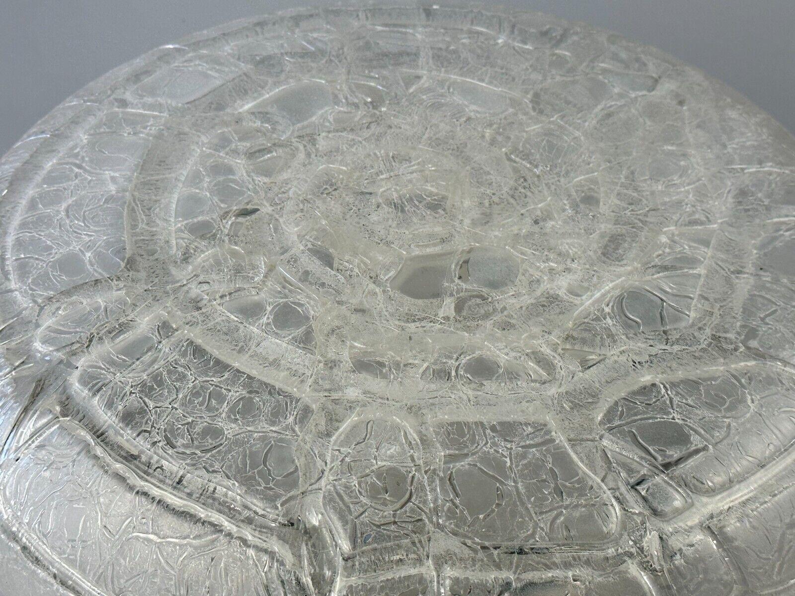 Plafonnier Plafonière en verre de glace Doria Allemagne Design de l'ère spatiale, années 60 70 en vente 4