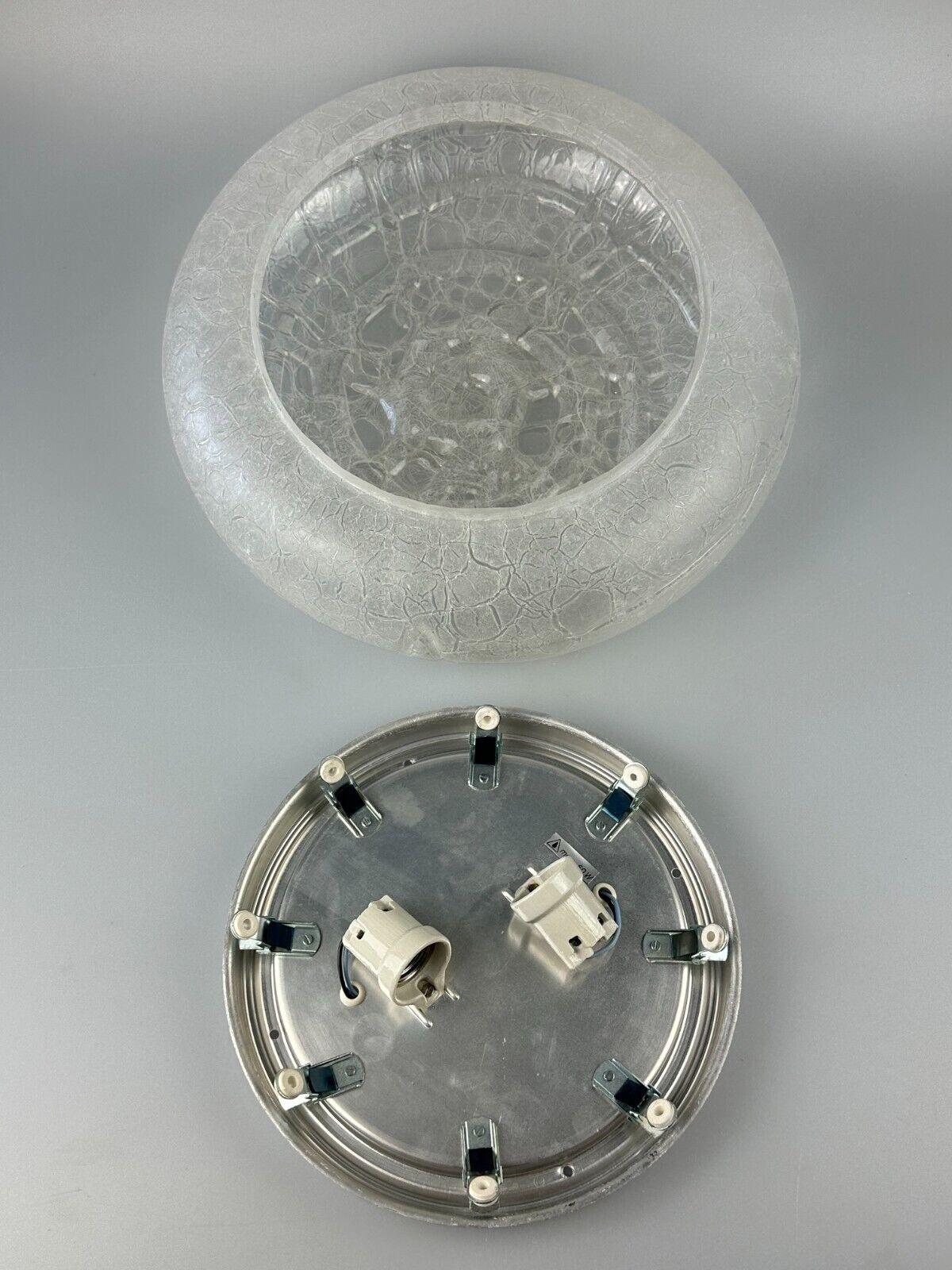 Plafonnier Plafonière en verre de glace Doria Allemagne Design de l'ère spatiale, années 60 70 en vente 12