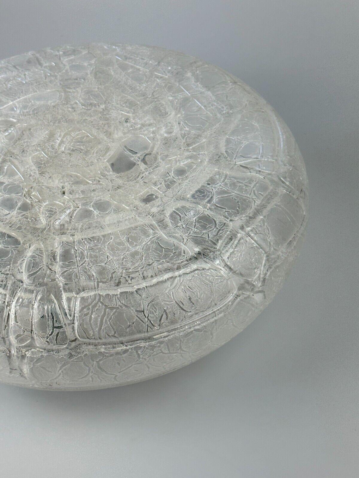 Plafonnier Plafonière en verre de glace Doria Allemagne Design de l'ère spatiale, années 60 70 en vente 1