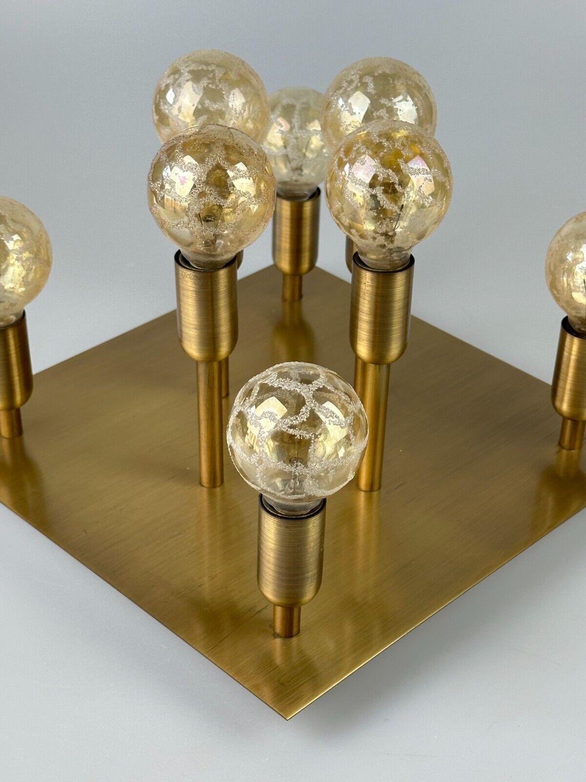 60s 70s lámpara de techo Sölken Leuchten Alemania diseño latón Space Age en venta 7