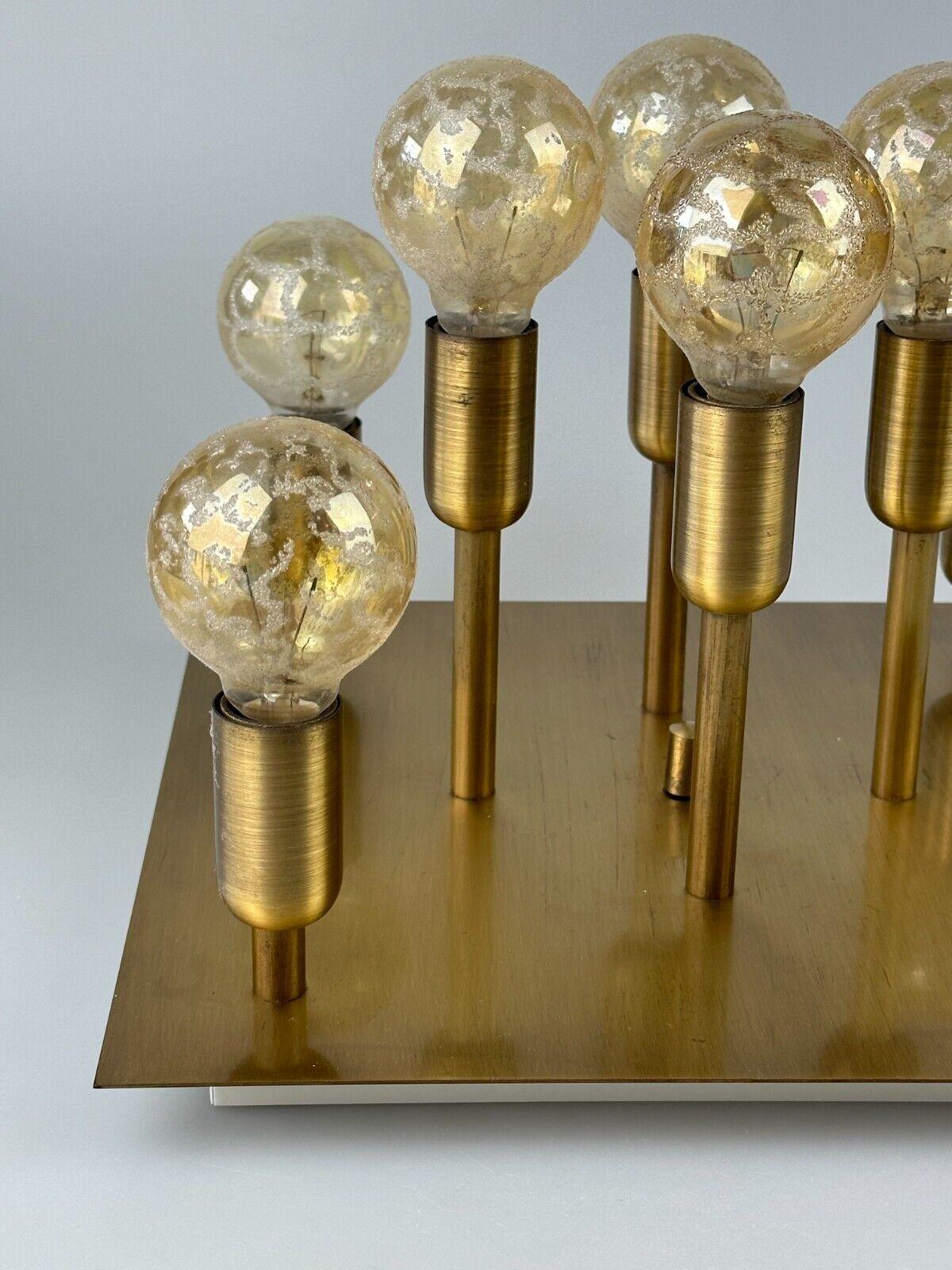 Late 20th Century 60s 70s ceiling lamp Sölken Leuchten Germany design brass Space Age For Sale